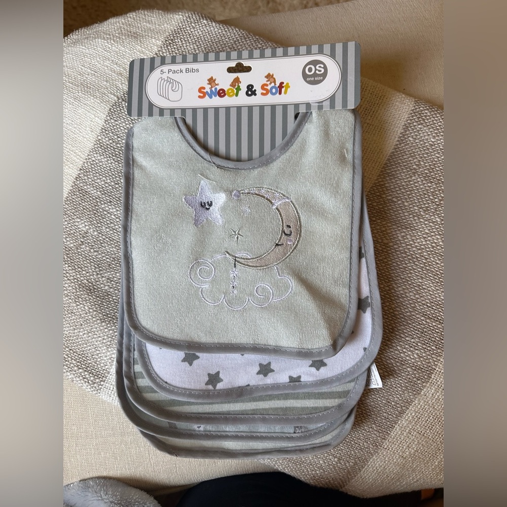 Sweet & Soft 5-Pack Bibs